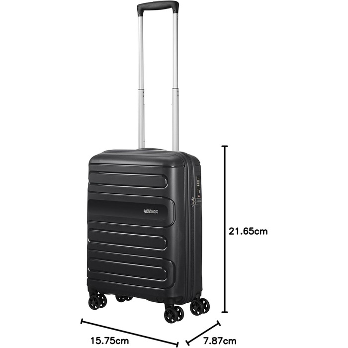 Валіза на колесах American Tourister Sunside 55 см, 35 л, чорна
