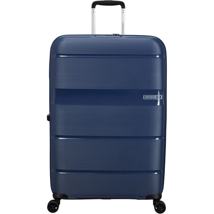 Валіза American Tourister Linex Spinner L, 76 см, 102 л, синя, на 4 колесах