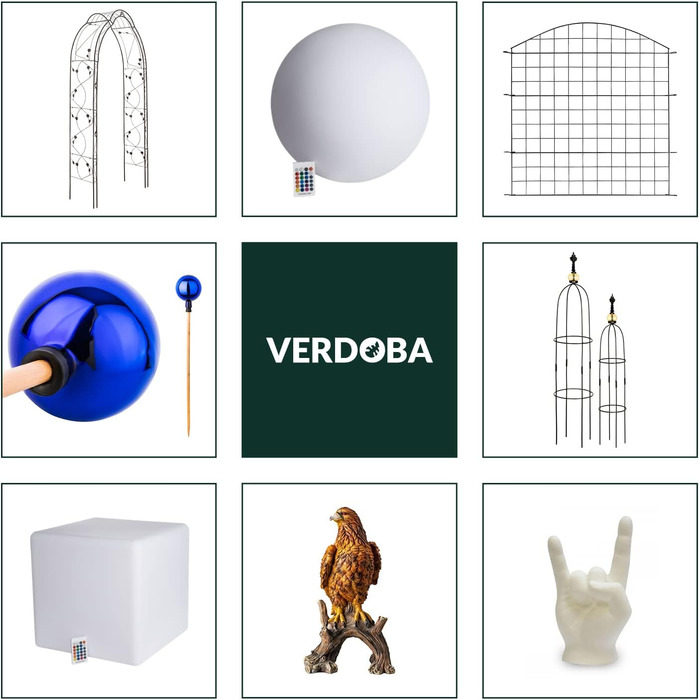 VERDOBA – Декоративні фігурки птахів із поліресину для саду, балкона, водойми та зимового саду