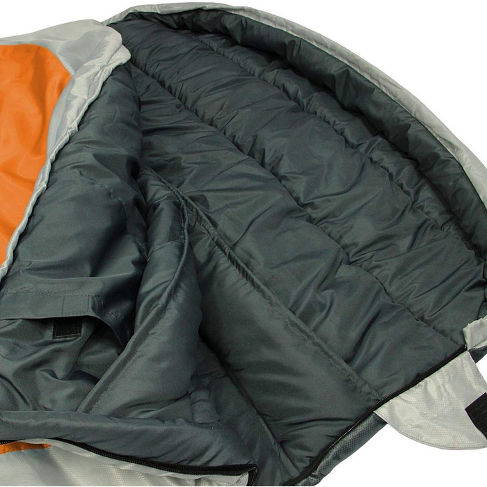 Дитячий спальний мішок Fridani XXL 180x90 см, теплий, водостійкий, до -12°C, помаранчевий, праний