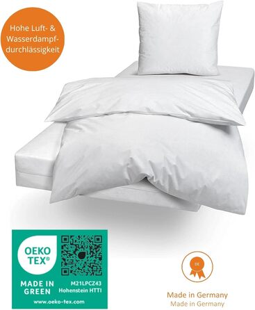 Чохол на матрац sleepling 90x200 см Evolon для алергіків, антикліщовий, захист від пилових кліщів, для матраців до 20 см, прати при 95°C, вироблено в Німеччині