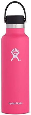 Гідрофляга HYDRO FLASK 621 мл – вакуумна термобутилка з нержавіючої сталі для води, спортивна пляшка з герметичною кришкою Flex Cap, підходить для посудомийної машини, стандартний отвір, колір Watermelon