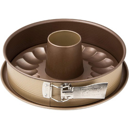 Форма для випікання Zenker MOJAVE GOLD, 26 см, з плоским і трубчастим дном, махагоні/золото, Німеччина