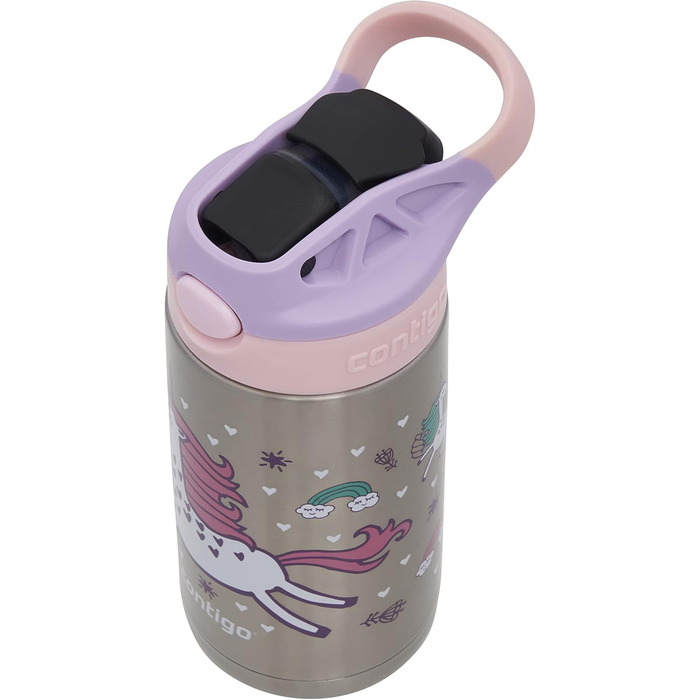 Дитяча пляшка для води Contigo Easy Clean Autospout з трубочкою, 420 мл, BPA-free, герметична, для школи, садка та спорту