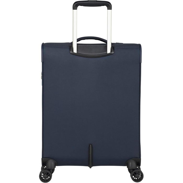 Валіза American Tourister Summerfunk синя, 79 см, 119 л, поліестер, на 4 колесах, розширювана, дорожня сумка для подорожей