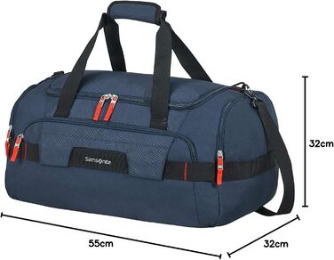 Дорожня сумка Samsonite Sonora S, 55 см, 59,5 л, синя (нічний синій)