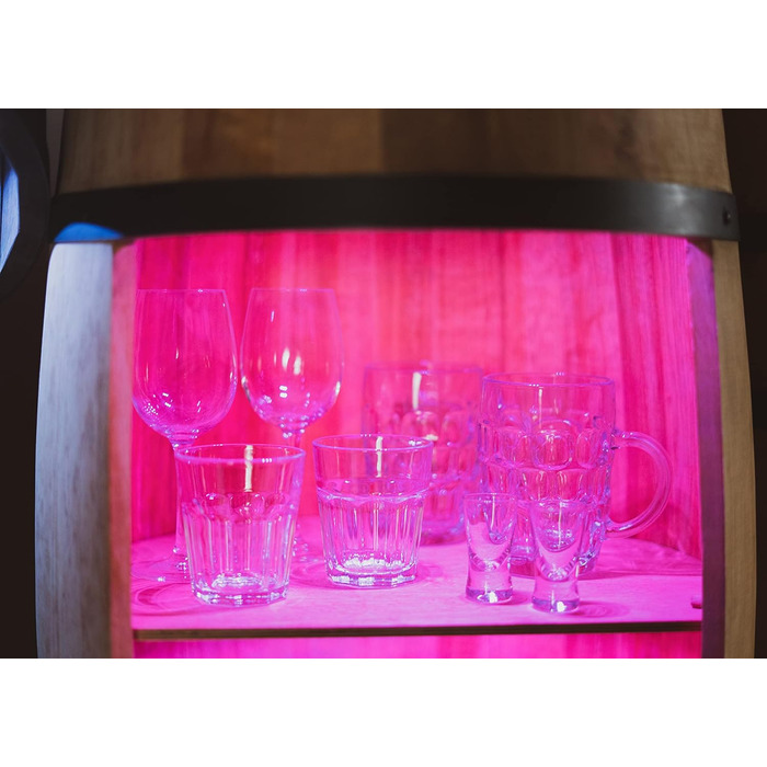 LED бар із дубової бочки з підсвіткою RGB, винний стелаж і шафа для вина, дерев'яний винний бар 80x50 см, креативний декор для дому, еко-дуб