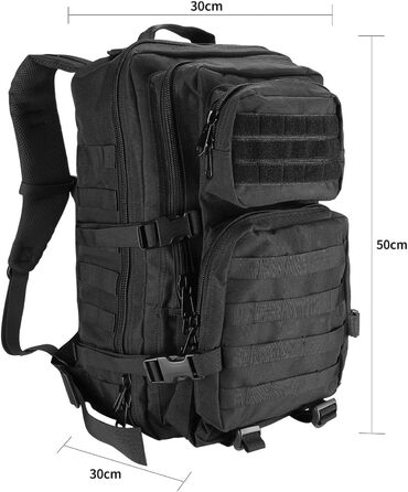Тактичний рюкзак ProCase 40L для армії, туризму та полювання – великий військовий рюкзак для походів, кемпінгу, трекінгу, зручний для outdoor-активностей, 3-денний assault pack, преміум-якість