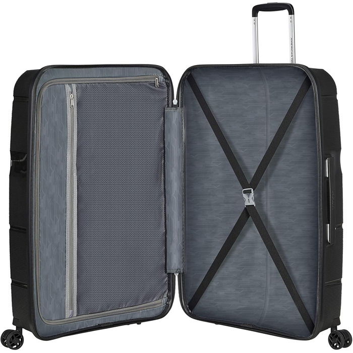 Валіза American Tourister Linex Spinner L 76 см, 102 л, чорна, для подорожей