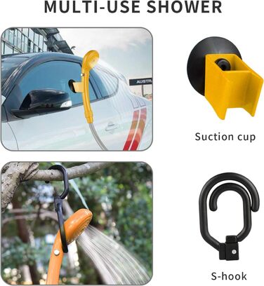 Портативний душ 12V для авто і кемпінгу, зовнішній душ з прикурювачем, водяна помпа для автомобіля, кемпера, каравану, походів