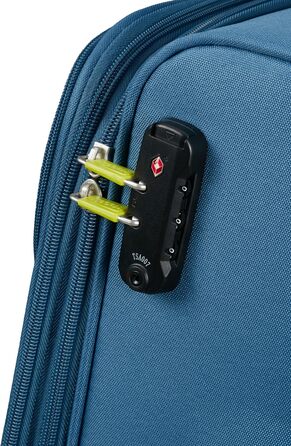 Валіза American Tourister Pulsonic Spinner L, розсувна, 81 см, 113/122 л, синя (Coronet Blue), валіза S (55 см, 43.5 л)