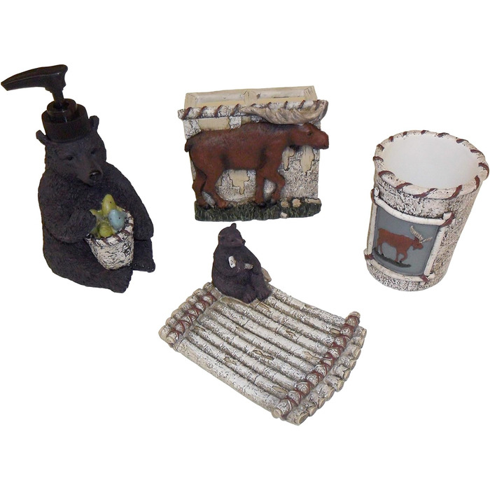 Підставка для зубних щіток SKL Home Timber Ridge, коричнева, 4,3x2,4x4,6 см