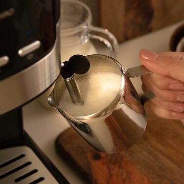 Кавоварка Cecotec Compacta Power Espresso 20 Pecan, 1100 Вт, 20 бар, термоблок, парова насадка, подвійний фільтр, 1,25 л