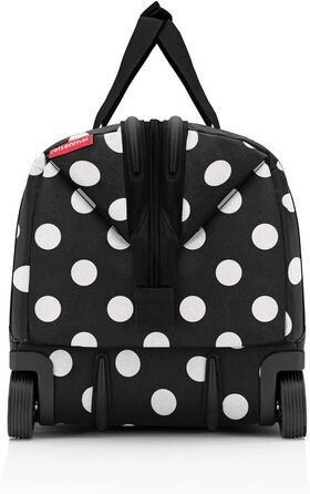Reisenthel Allrounder Trolley на колесах Frame Dots White – універсальна дорожня сумка з 2-ступеневою телескопічною ручкою, для подорожей, роботи та відпочинку