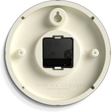 Настінний годинник JONES CLOCKS Retro 20 см, синій, великі цифри, для кухні, офісу, дитячої кімнати, ванної, водостійкий