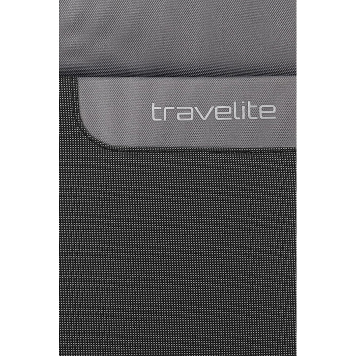 Валіза Travelite серії VIIA L на 4 колесах, м'яка, з розширенням, захистом кутів, з переробленого матеріалу, 77 см, 91-103 л, сіра