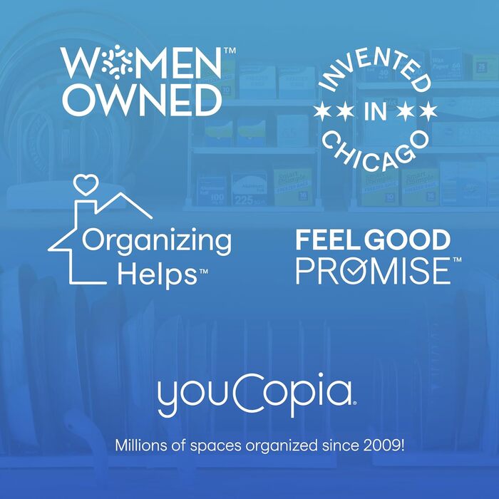 YouCopia StoreMore розсувна підставка для кришок і сковорідок, регульована ширина 31,8–55,9 см, біла