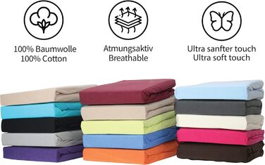 Простирадло на резинці Bedskin Premium для бокс-спрінг та водяних ліжок, 200x200-220 см, до 40 см, трикотажне, 100% бавовна, біле