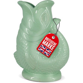 Керамічний глечик-карафа у формі риби Bubble Jug, 1,5 л, синій, з булькаючим звуком для води, вина та напоїв