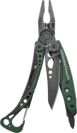 Мультитул Leatherman Skeletool CX 7-в-1 для кемпінгу та виживання, нержавіюча сталь, темно-зелений