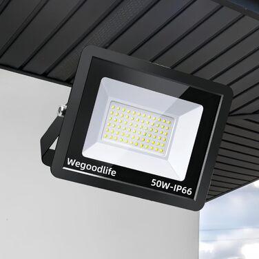 2 шт. LED прожектор 100Вт, 8140Лм, тепле світло 3000K, IP66, вуличний водонепроникний світильник для двору, під'їзду, гаража, саду, суперяскравий