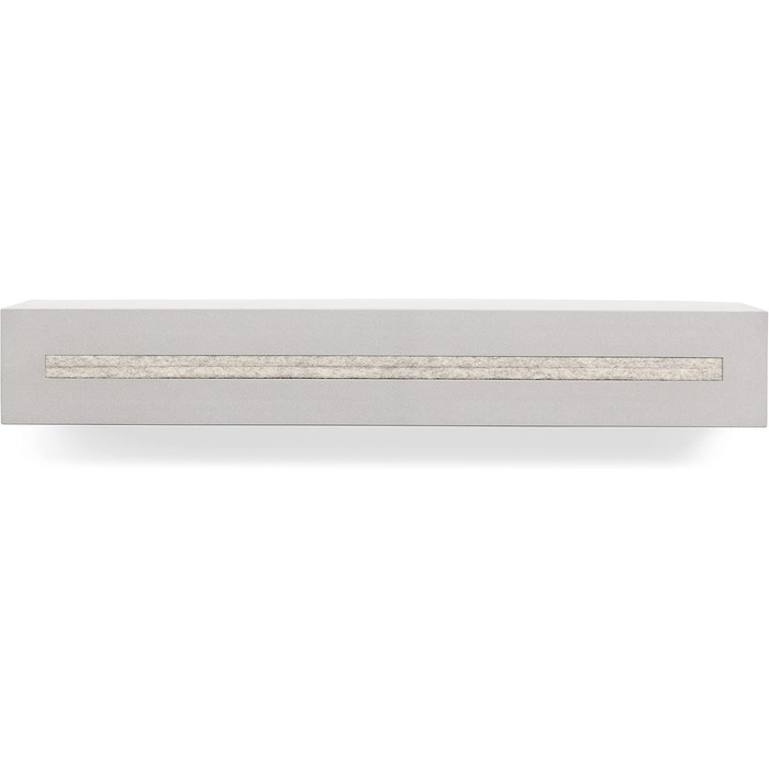 Ключниця з полицею Buchenbusch Urban Design з бетону 'Light Edition', 33x6x5 см, настінна ключниця для передпокою, біло-мармурова