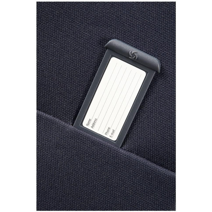 Середня розширювана валіза Samsonite Base Boost Spinner 66 см, 67,5/73,5 л, чорна/синя, на 4 колесах