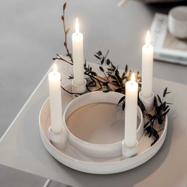Свічник адвентський Winter Glow від Villeroy & Boch, кераміка, 23,5x8,5x20,5 см, різдвяний декор