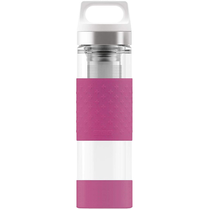 Термобутилка SIGG Hot & Cold 0.4 л, скляна, із силіконовим захистом, ізоляційна, без шкідливих речовин