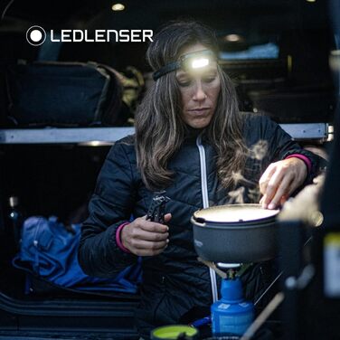 Налобний ліхтар Ledlenser HF4R Core, 500 люмен, LED, акумуляторний, водонепроникний IP68, з червоним світлом для outdoor-активностей
