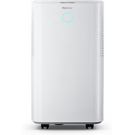 Осушувач повітря Pro Breeze OmniDry 12 л/доба, електричний, цифровий дисплей, вологомір, дренажний шланг, таймер, тихий режим, проти вологи та цвілі