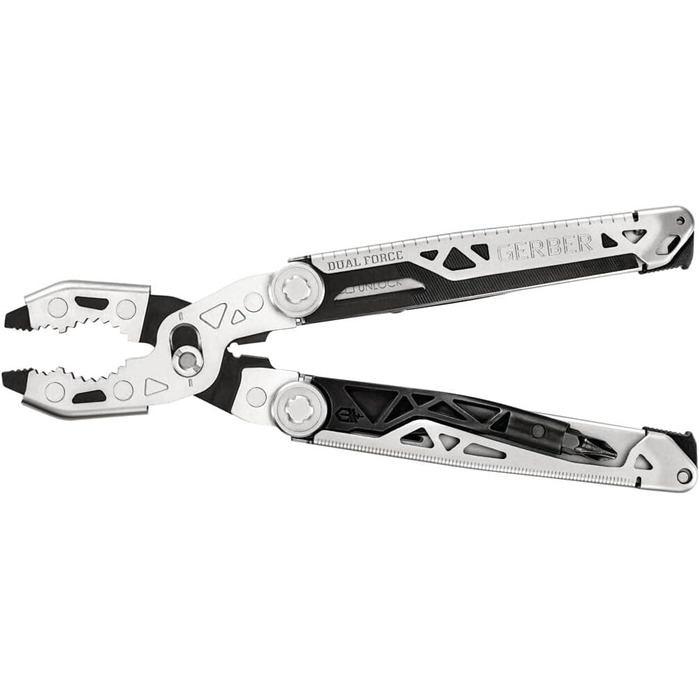Мультитул Gerber Dual Force з 12 функціями, футляр, одноручне відкриття, замок Frame-Lock, довжина 12 см