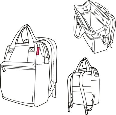 Рюкзак-сумка reisenthel allrounder R Twist Silver Urban, міський стиль