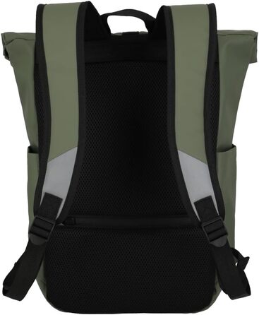 Рюкзак Travelite BASICS Rolltop 19 л, водонепроникний, велосипедний, з відбивачами, оливковий, 48 см