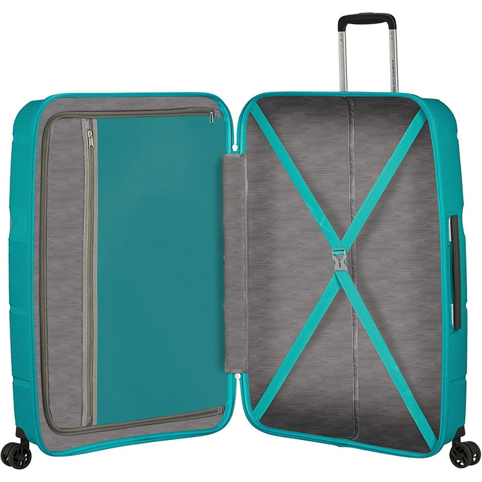 Валіза American Tourister Linex Spinner L, 76 см, 102 л, синя