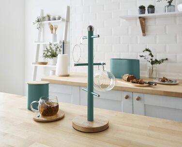 Підставка для чашок Swan Nordic, вуглецева сталь, біла, універсальна, зелена