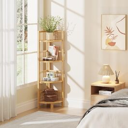 Бамбукова етажерка Dripex з 3 полицями, підлогова, 89x30x30 см, стелаж для ванної, кухні, вітальні, спальні