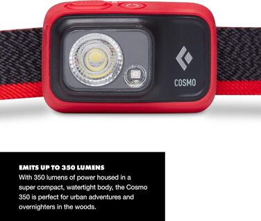 Налобний ліхтар Black Diamond Cosmo 350, сіро-зелений, універсальний розмір, LED, для туризму та кемпінгу