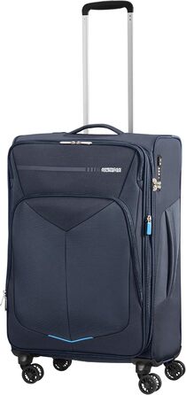 Валіза American Tourister Summerfunk 79 см, 119 л, чорна, розширювана, на 4 колесах, поліестер