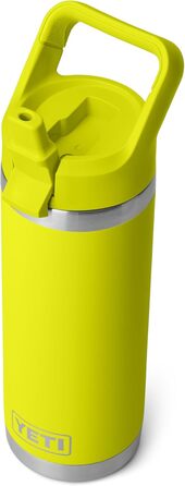 Термобутилка YETI Rambler C із соломинкою, нержавіюча сталь, вакуумна ізоляція, 532 мл, жовта