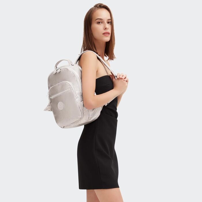 Рюкзак Kipling Seoul S з відділенням для ноутбука, компактний, колір Metallic Glow