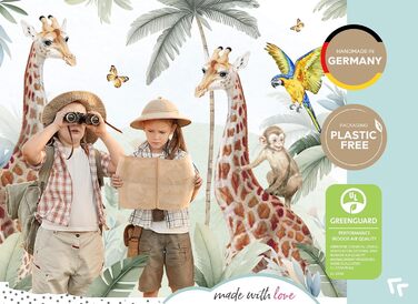 Настінний декор Little Deco – вінілові стікери Веселка Boho з сердечками для дитячої кімнати, наклейки DL935-4