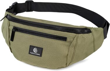 Поясна сумка Bauchtasche для чоловіків і жінок, водостійка, олива, для фестивалів, кемпінгу, спорту, подорожей та походів