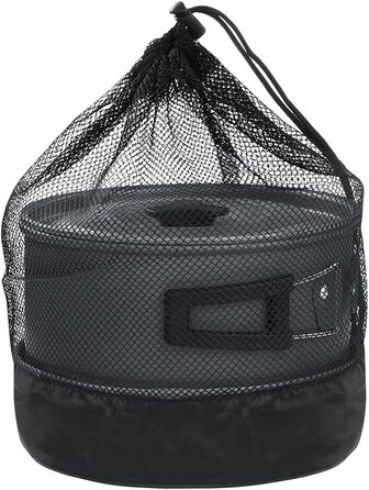 Набір посуду для кемпінгу yourGEAR Ranger V, 7 предметів, для 4-5 осіб, каструлі та сковорідки в сітці