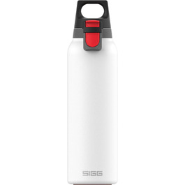 Термос-бутилка SIGG Hot & Cold One 0,55 л, з ситечком для чаю, ізольована, з нержавіючої сталі 18/8, біла, герметична, BPA-free