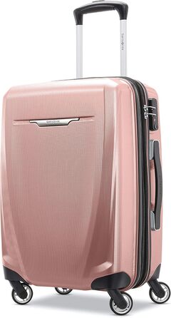 Жорсткий чемодан Samsonite Winfield 3 DLX з обертовими колесами, рожевий, універсальний розмір, ручна поклажа