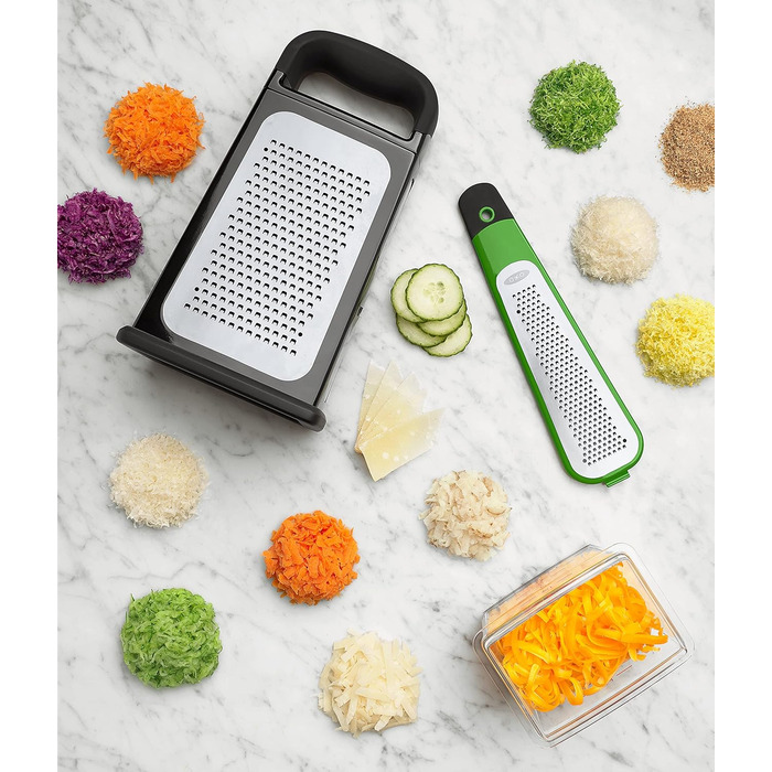 Терка квадратна OXO Good Grips з насадкою для цедри, нержавіюча сталь