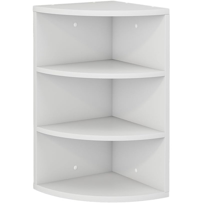 Кутова книжкова полиця Vicco Fabienne, біла, 30x60 см, 3 секції