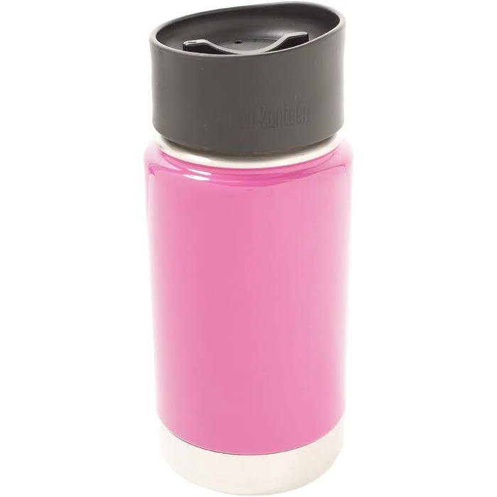 Термос-пляшка Klean Kanteen Wide 355 мл з вакуумною ізоляцією та кришкою Cafe Cap 2.0, колір Wild Orchid
