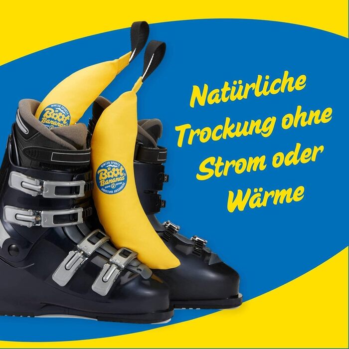 Осушувач для взуття Boot Bananas Rapid Dry – швидке сушіння 4-6 годин, підходить для черевиків, спортивного взуття, рукавичок, абсорбент вологи, технологія Rapid Dry
